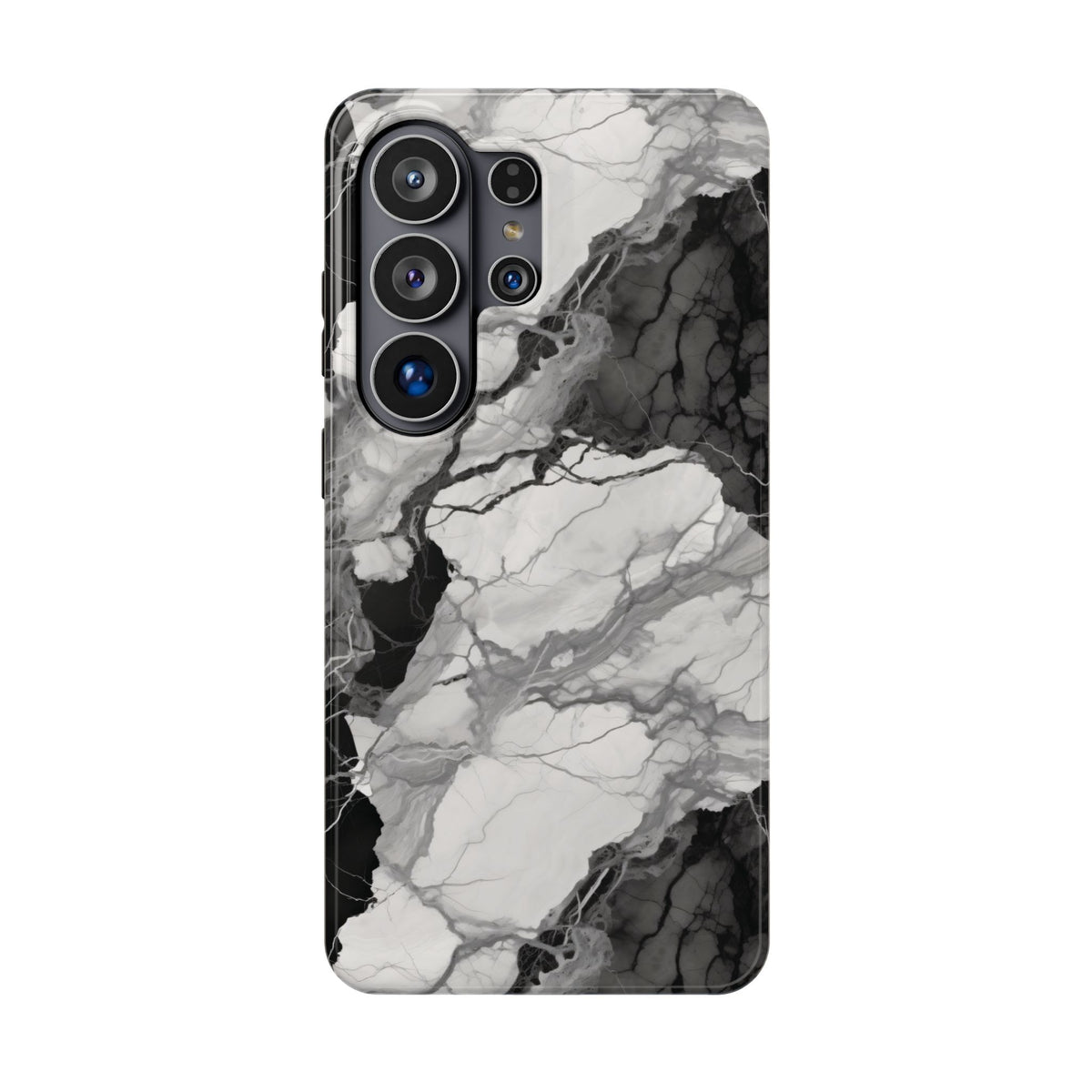 Black and white marble MagSafe iPhone case — view 23