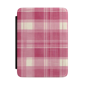 Pink Madras Plaid Kindle Case