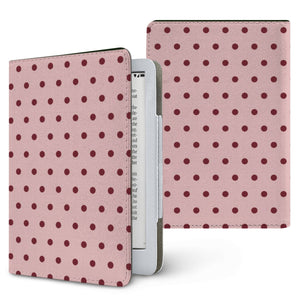 Dusty Rose Polka Dot Kindle Case
