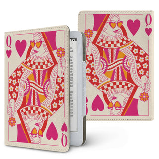 Queen of Hearts Kindle case, printed front and back, fits Kindle Paperwhite 6.8 and 7 inch and Colorsoft