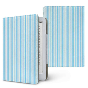 Blue Ticking Stripe Kindle Case