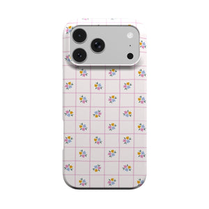 Ditsy Floral Check Phone Case
