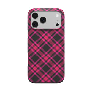 Hot Pink Tartan Phone Case