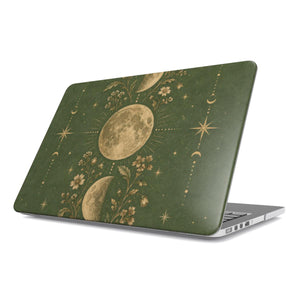 Moss Moon Phases MacBook Case