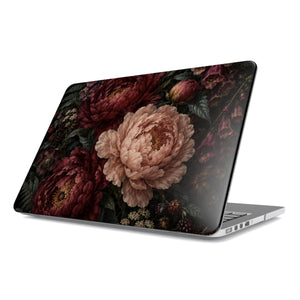 Moonlit Peony Garden MacBook Case