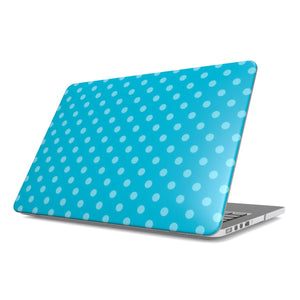 Turquoise Polka Dot MacBook Case