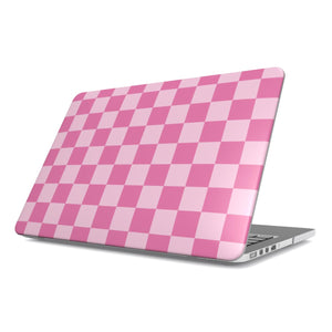 Pink Checkerboard MacBook Case