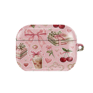 Pink Lattes & Cherries AirPods Case