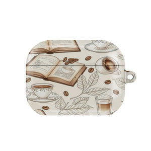 Books & Coffee AirPods Case