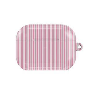 Pink Candy Stripe AirPods Case