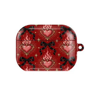 Burning Hearts & Bows AirPods Case