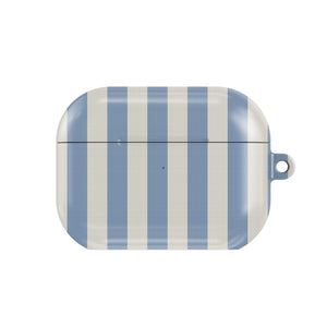 Dusty Blue Stripe AirPods Case