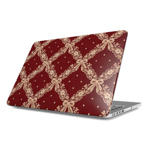 Burgundy Lace MacBook Case