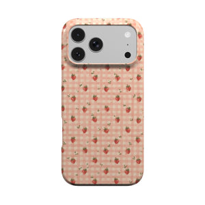 Strawberry Gingham Phone Case