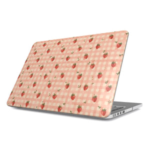 Strawberry Gingham MacBook Case