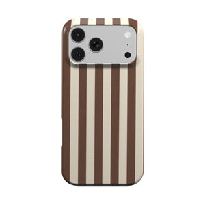 Mocha Cream Stripe Phone Case