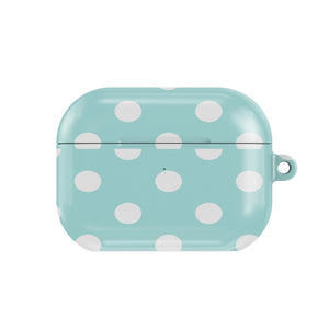 Aqua Polka Dot AirPods Case