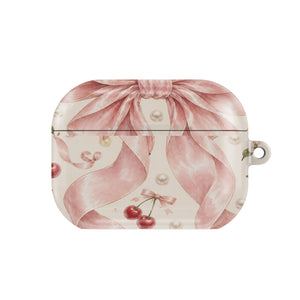 Satin Bow & Cherries AirPods Case