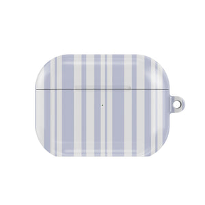Periwinkle Ticking Stripe AirPods Case