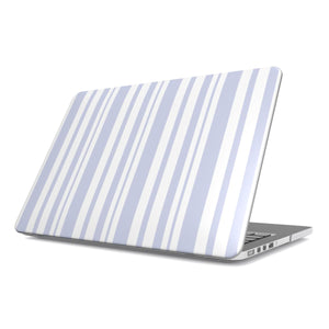 Periwinkle Ticking Stripe MacBook Case