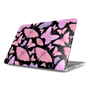 Pink Butterfly Flutter MacBook Case