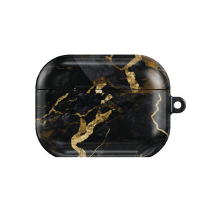 Onyx Gold Marble AirPods Case