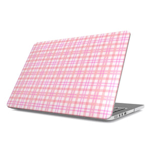 Pink Gingham MacBook Case