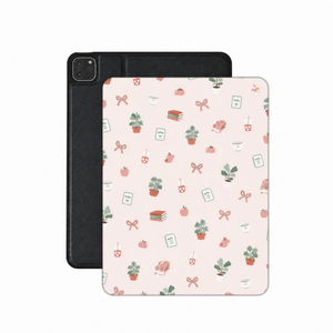 Cottage Bookish Doodle iPad Case