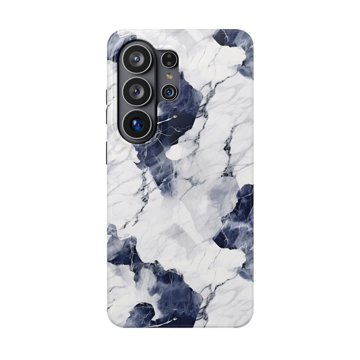 Navy marble MagSafe iPhone case — view 32