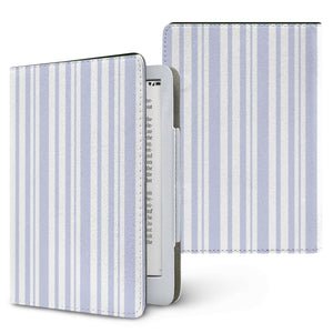 Periwinkle Ticking Stripe Kindle Case