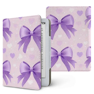 Lilac Bows & Hearts Kindle Case