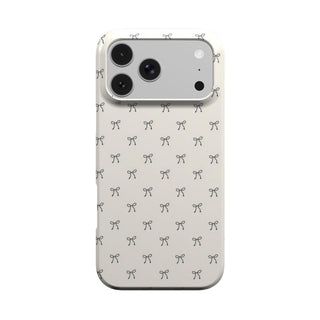 Black Bows phone case – MagSafe iPhone case, front view