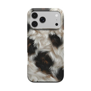 Black Cowhide Phone Case