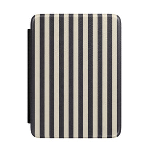 Black & Cream Stripe Kindle Case