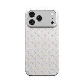 Blue Bow phone case – MagSafe iPhone case, front view