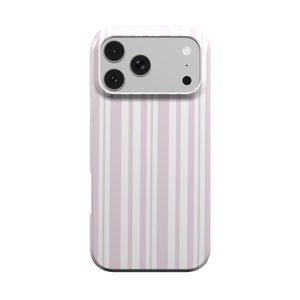 Blush Ticking Stripe Phone Case
