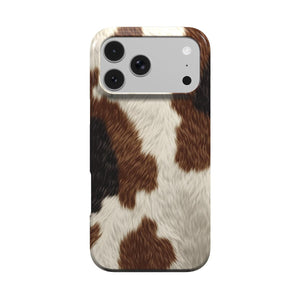 Brown Cowhide Phone Case