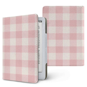 Pink Cottage Gingham Kindle Case