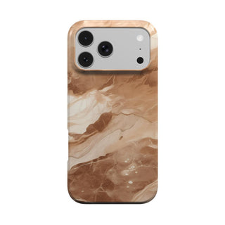 Caramel Marble phone case – MagSafe iPhone case, front view