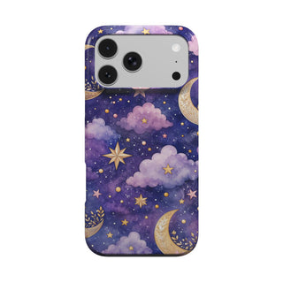 Celestial Moons phone case – MagSafe iPhone case, front view