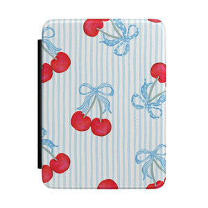Cherries & Blue Bows Kindle Case
