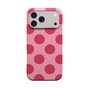Cherry Red Polka Dot Phone Case