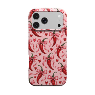 Chili Peppers & Bows phone case – MagSafe iPhone case, front view