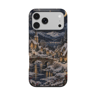 Christmas Village phone case – MagSafe iPhone case, front view