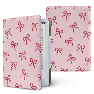 Red Bows Kindle case, printed front and back, fits Kindle Paperwhite 6.8 and 7 inch and Colorsoft