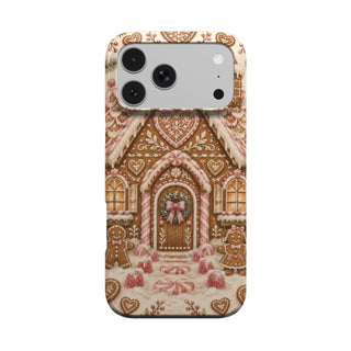 Gingerbread House phone case – MagSafe iPhone case, front view
