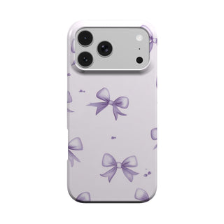 Lilac Bow phone case – MagSafe iPhone case, front view