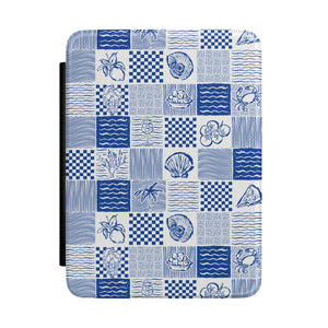 Mediterranean Block Print Kindle Case