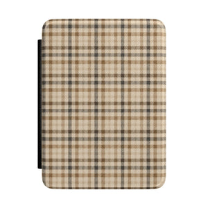 Neutral Tartan Kindle Case
