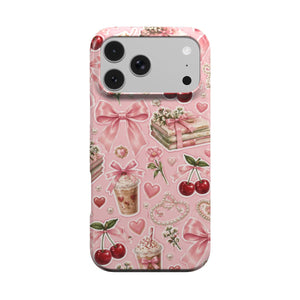 Pink Lattes & Cherries Phone Case